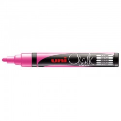 Marcador Uniball ChalkGlass1.8mm Rosa Fluorescente