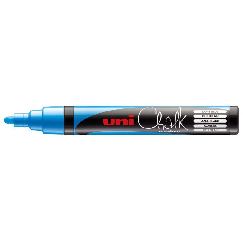 Marcador Uniball ChalkGlass 1.8mm Azul