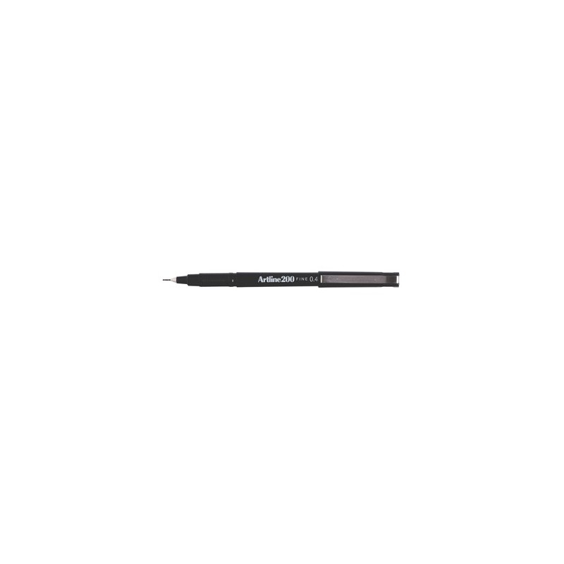 Marcador Fino Artline 200 Preto 0,3mm 12un