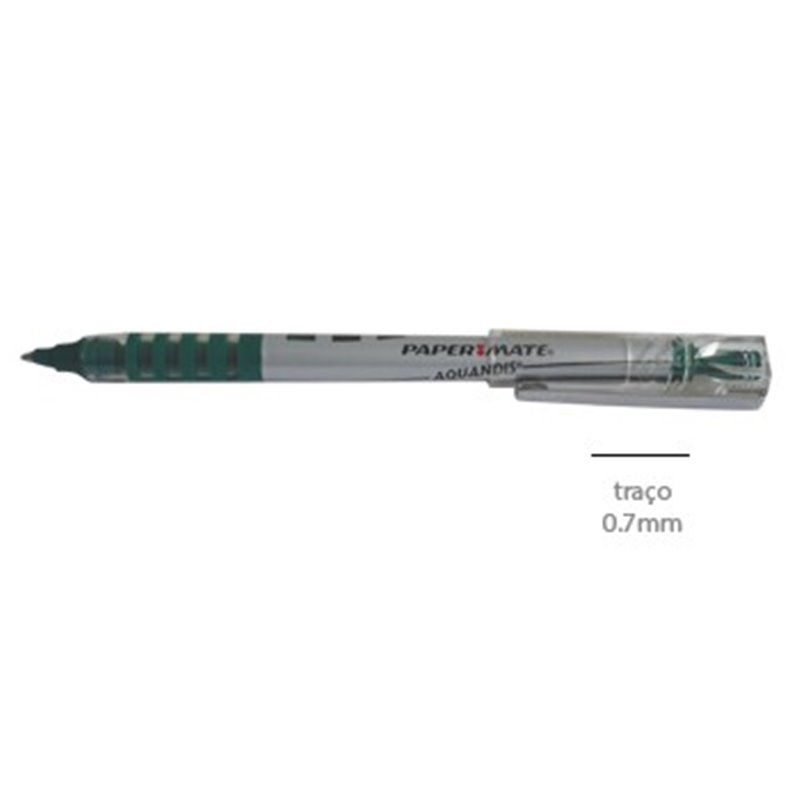 Esferográfica Roller Paper Mate Aquandis 0,7mm Verde