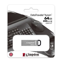 Kingston DataTraveler Kyson Memória USB-A 3.2 64GB Metal