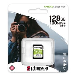 Kingston Canvas Select Plus Cartão SDXC UHS-I 128GB Class10