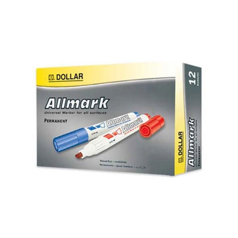 Marcador Grosso Allmark UMS2 Azul 12un