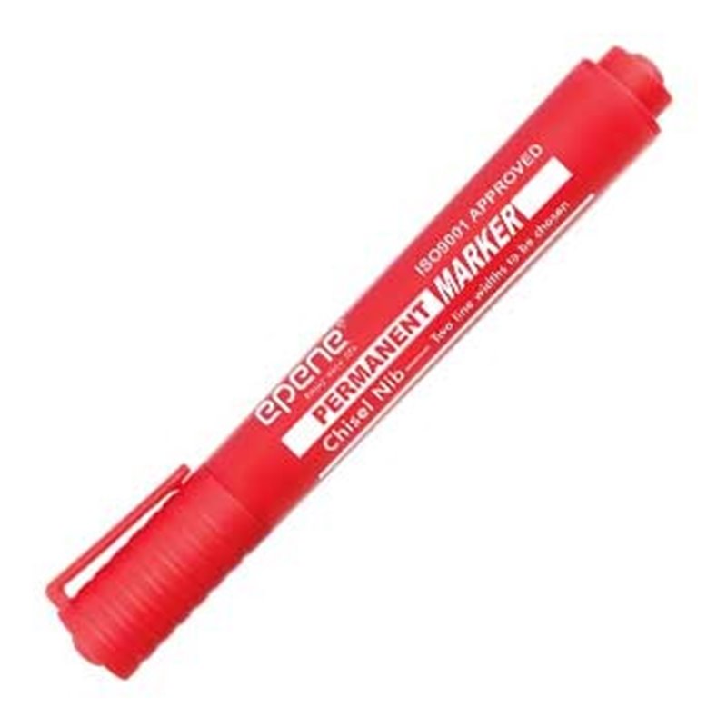 Marcador Grosso Epene Permanente Vermelho