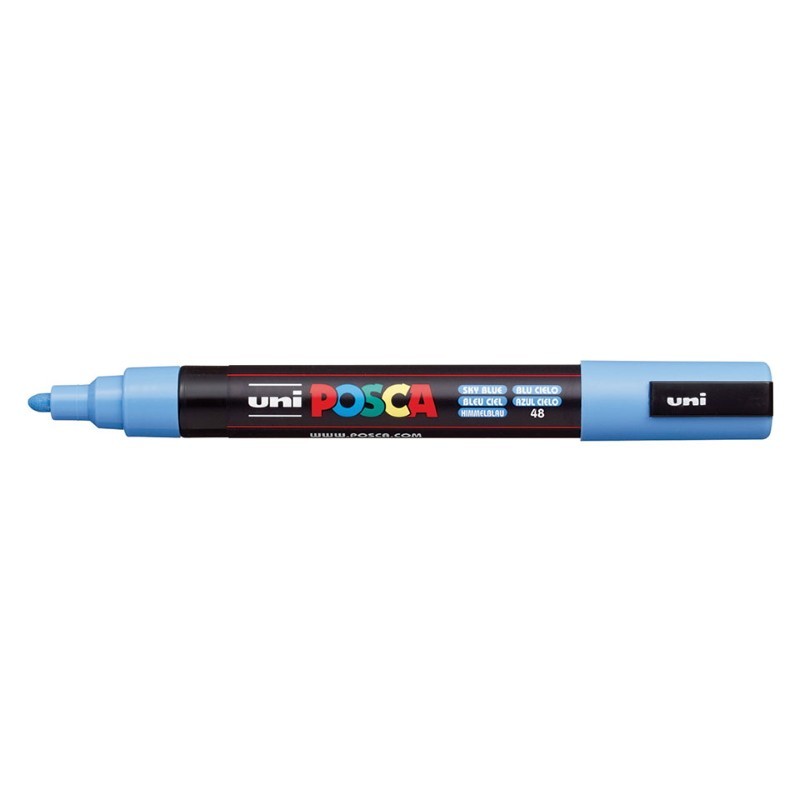Marcador Uniball Posca PC5M 1,8mm Azul Céu