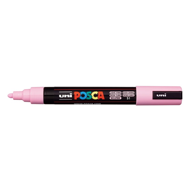 Marcador Uniball Posca PC5M 1,8mm Rosa Claro