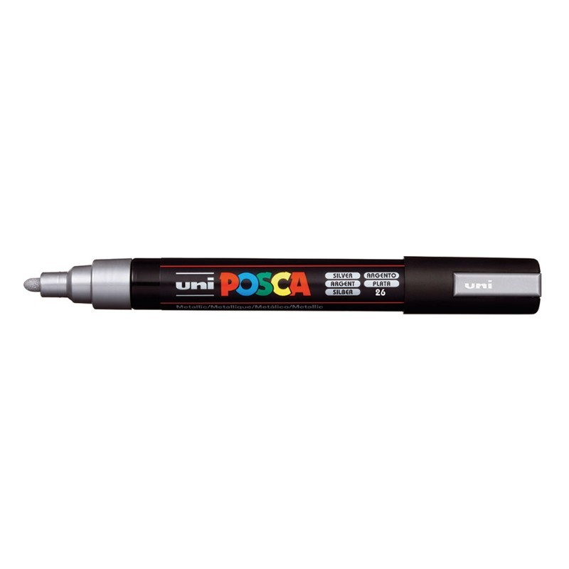 Marcador Uniball Posca PC5M 1,8mm Prata