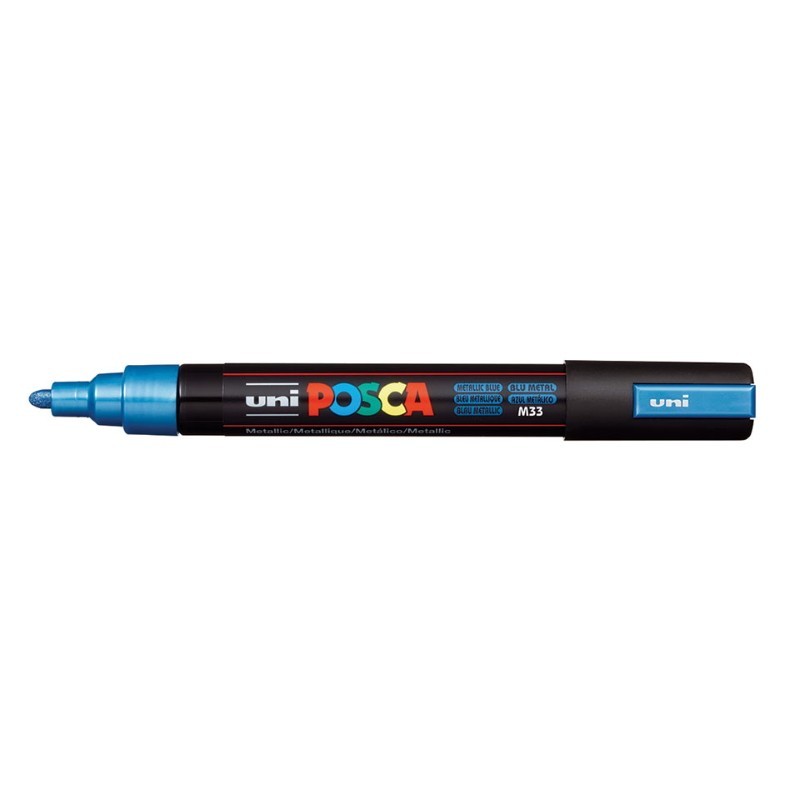 Marcador Uniball Posca PC5M 1,8mm Azul Metálico