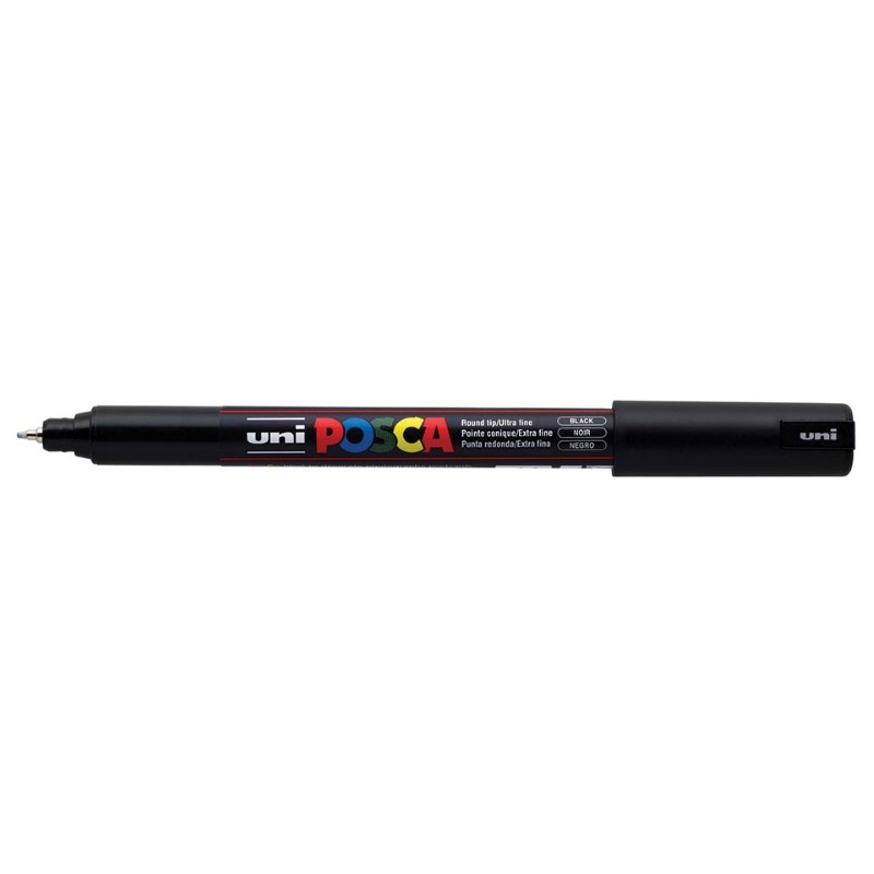 Marcador Uniball Posca PC1MR 0,7mm Preto