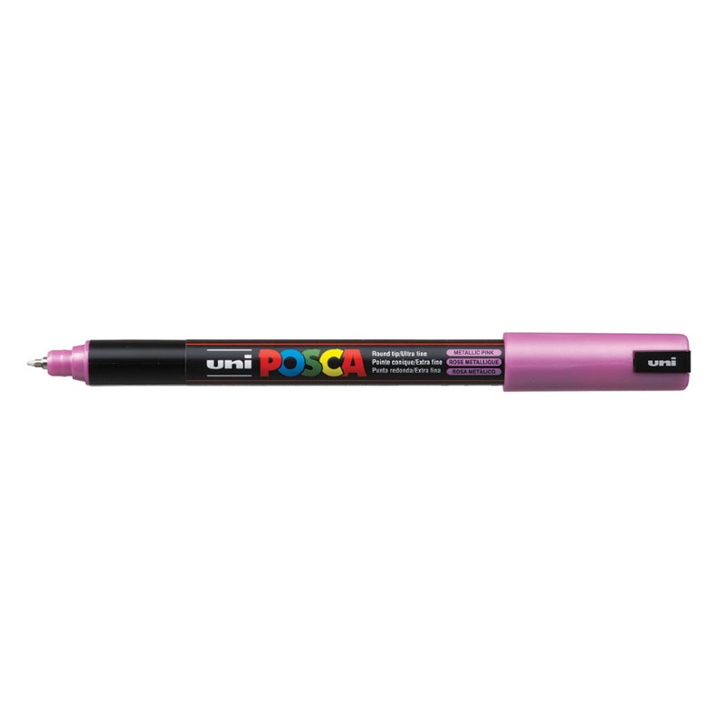 Marcador Uniball Posca PC1MR 0,7mm Rosa Metálico