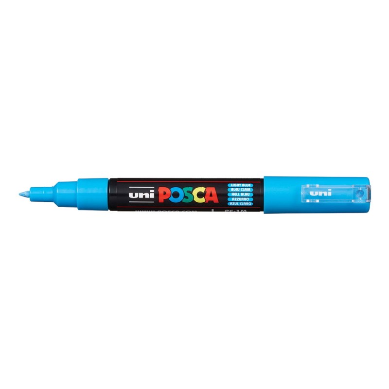 Marcador Uniball Posca PC1M 0,7mm Azul Claro