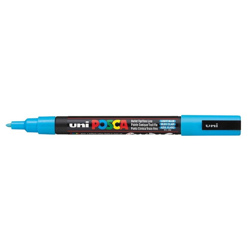 Marcador Uniball Posca PC3M 0,9mm Azul Claro Marcador Uniball Posca PC3M 0,9mm Azul Claro