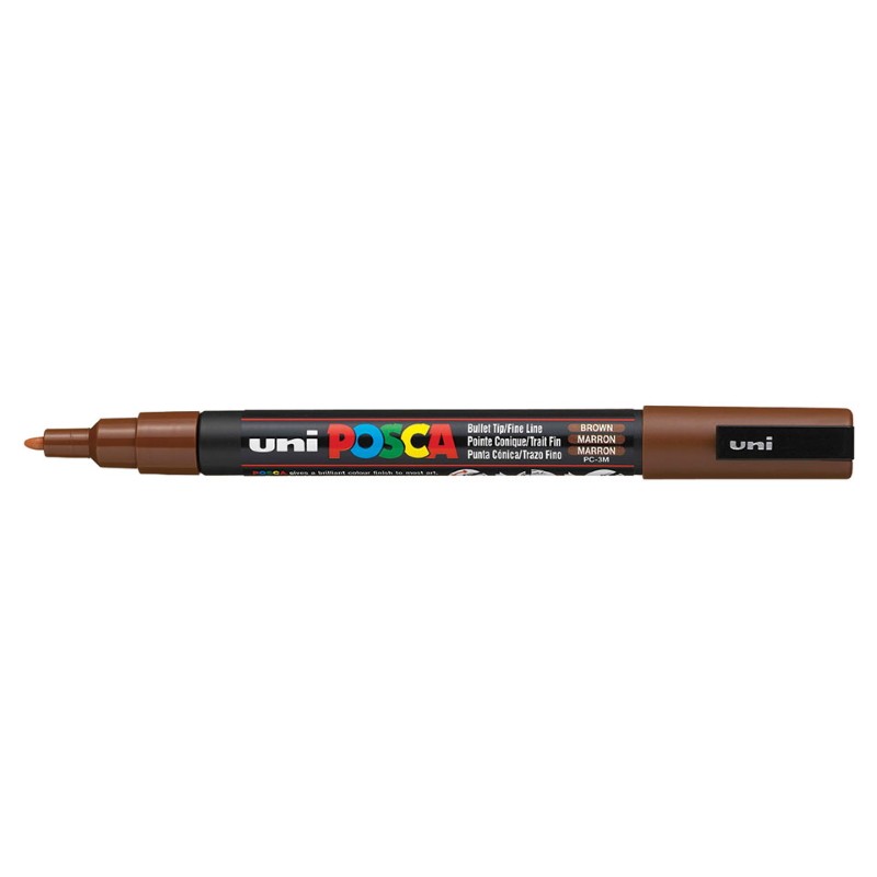 Marcador Uniball Posca PC3M 0,9mm Castanho