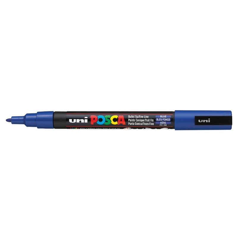 Marcador Uniball Posca PC3M 0,9mm Azul