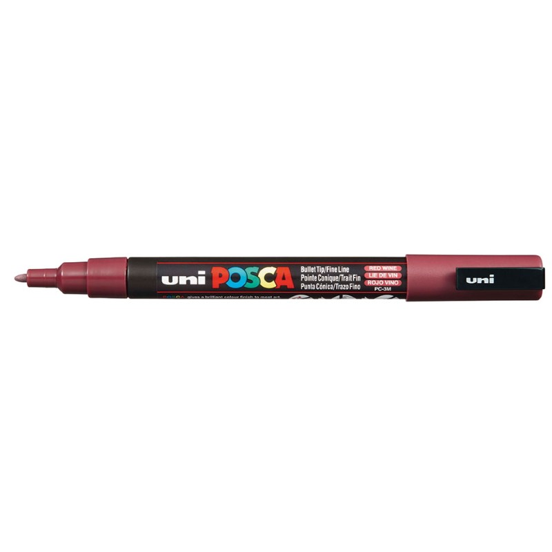 Marcador Uniball Posca PC3M 0,9mm Vinho Tinto