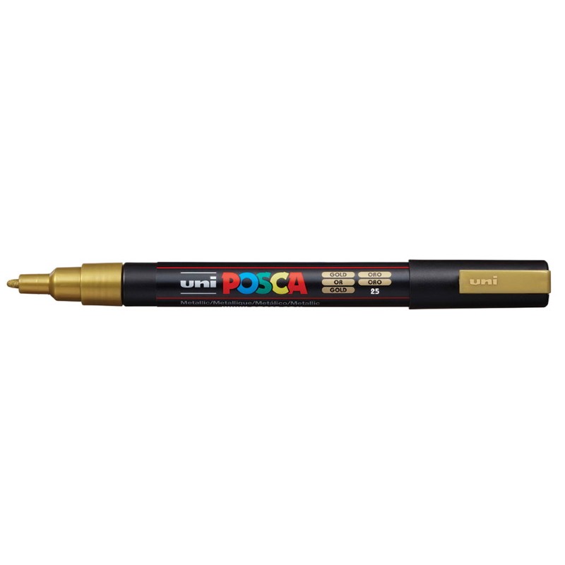 Marcador Uniball Posca PC3M 0,9mm Ouro