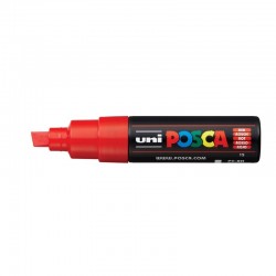Marcador Uniball Posca PC8K 8,0mm Vermelho
