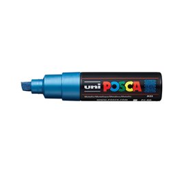 Marcador Uniball Posca PC8K 8,0mm Azul Metálico