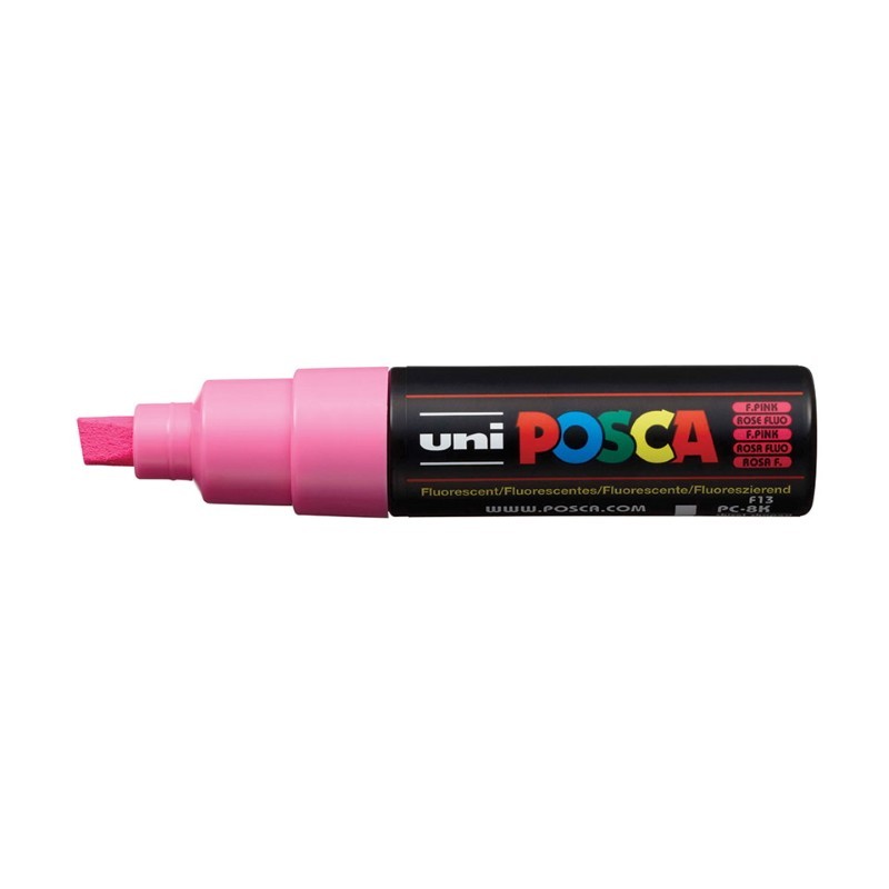Marcador Uniball Posca PC8K 8,0mm Rosa Fluorescente