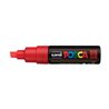 Marcador Uniball Posca PC8K 8,0mm Vermelho Fluorescente