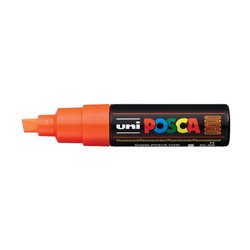 Marcador Uniball Posca PC8K 8,0mm Laranja Fluorescente