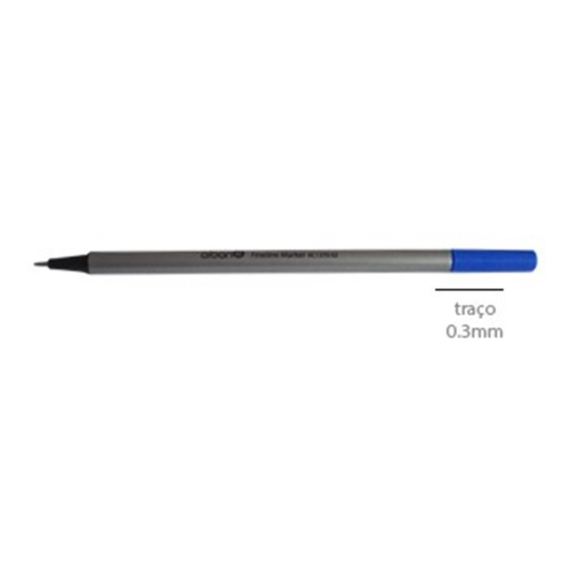 Marcador Ultra Fino Azul 0,3mm