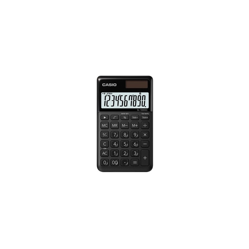 Calculadora de Bolso Casio SL1000SCBK Preto 10 Dígitos