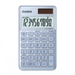 Calculadora de Bolso Casio SL1000SCBU Azul Claro 10 Dígitos