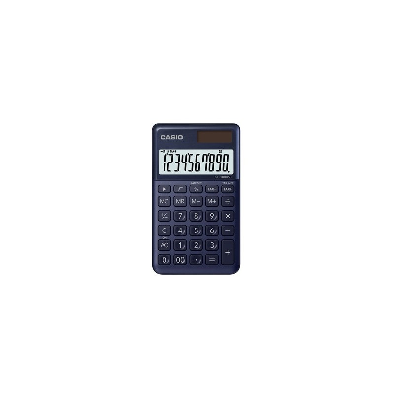 Calculadora de Bolso Casio SL1000SCNY Azul Escuro 10 Dígitos