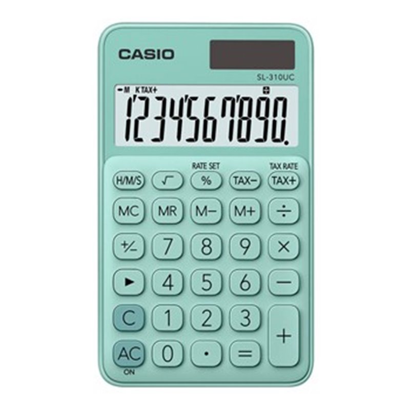 Calculadora de Bolso Casio SL310UCGN Verde Claro 8 Dígitos