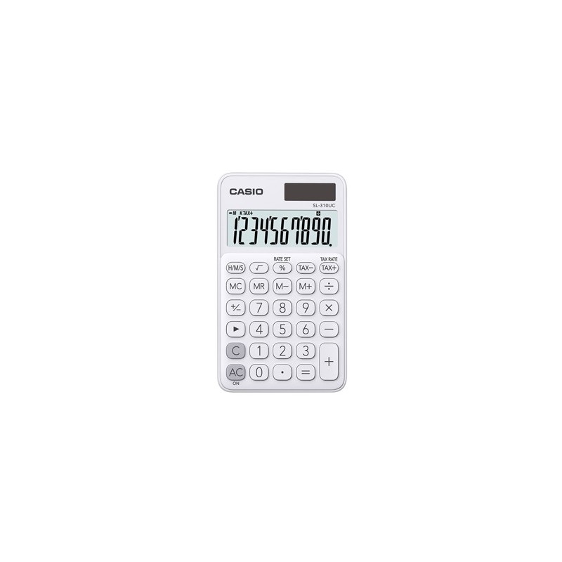 Calculadora de Bolso Casio SL310UCWE Branco 8 Dígitos