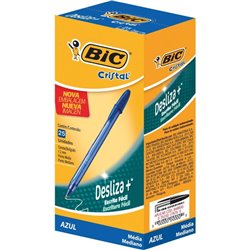 Esferográfica Ball Point BIC Cristal Soft Azul 50un