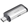 Sandisk Ultra Dual Memória USB-C e USB-A 32GB Metálico Aço/Preto