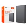 Seagate Disco HDD Externo 2TB 2.5" Basic USB 3.2 Prata