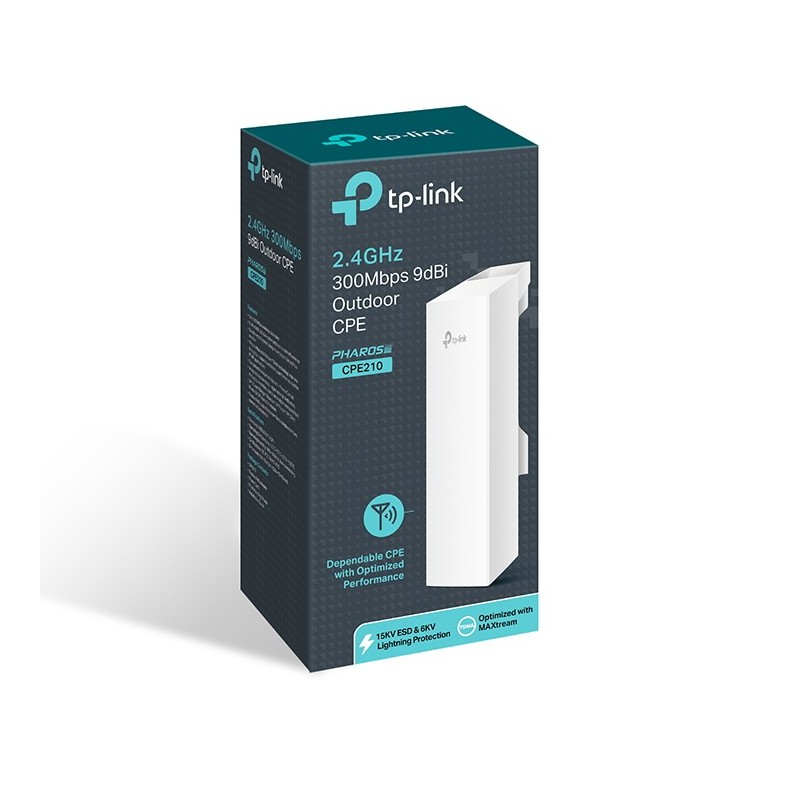 TP-Link CPE210 Ponto de Acesso Wifi 300Mbps Exterior TP-Link CPE210 Ponto de Acesso Wifi 300Mbps Exterior