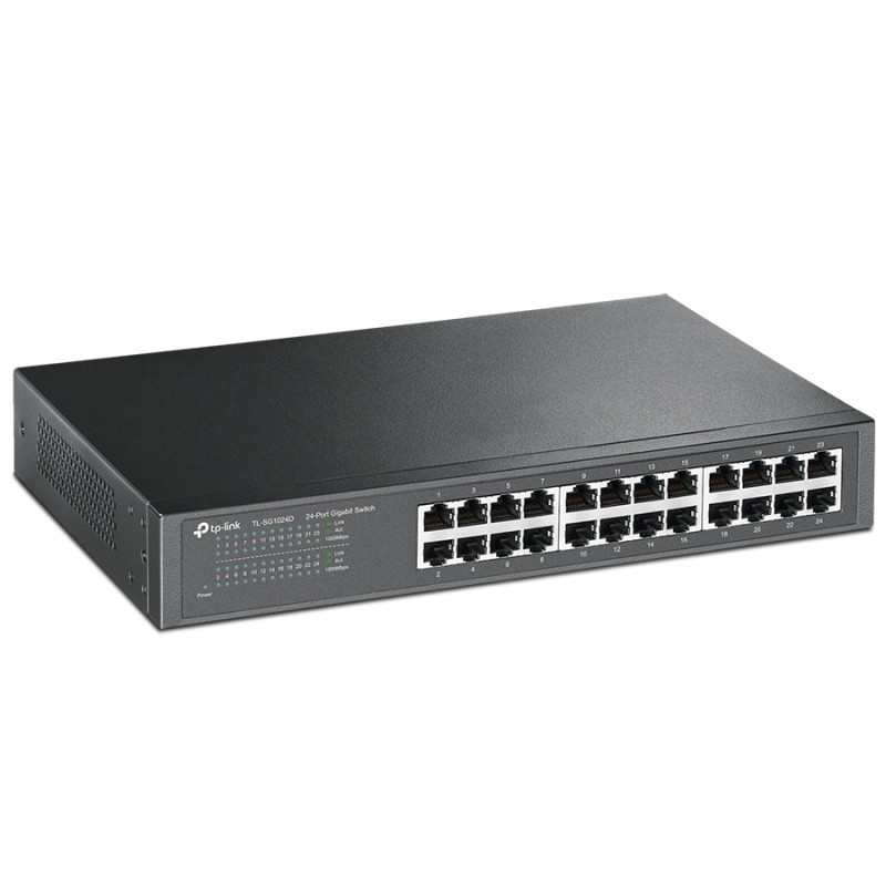 Switch Gigabit TP-Link TL-SG1024D 24 portas 19'' Switch Gigabit TP-Link TL-SG1024D 24 portas 19''