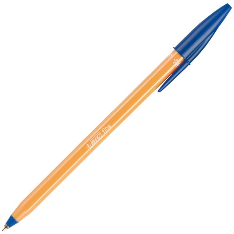 Esferográfica Ball Point Fina BIC Laranja Azul 20un