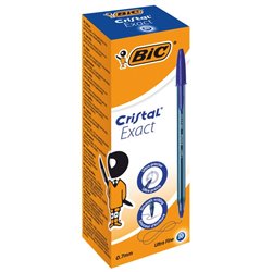 Esferográfica BIC Cristal Exact Azul 20un