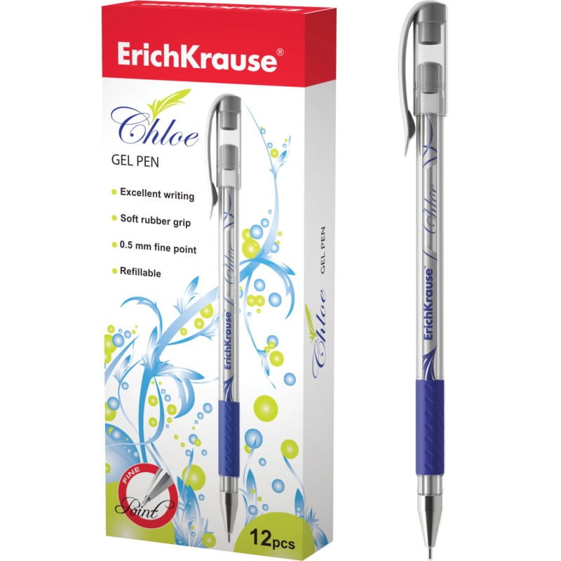 Esferográfica EK Chloe 0,5mm Azul 12un
