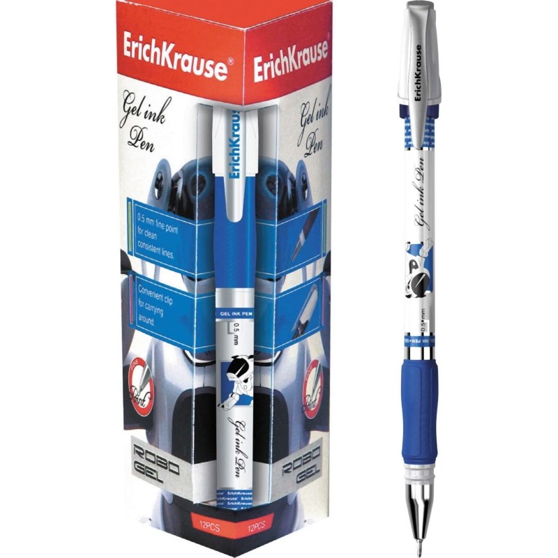 Esferográfica EK Robogel 0,5mm Azul 12un