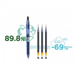 Esferográfica Gel Pilot B2P BG 0,7mm Retráctil Preto