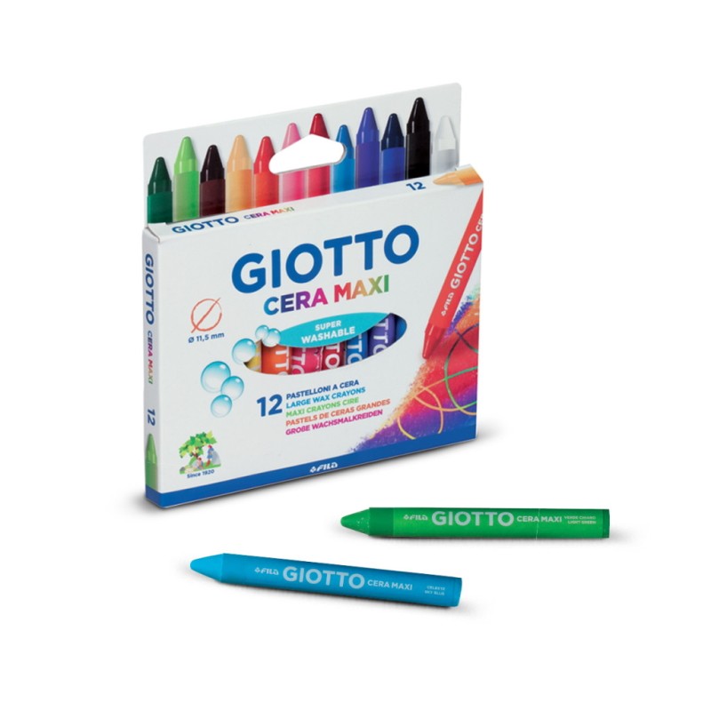Lápis de Cera Giotto Maxi 12 Cores