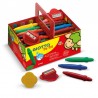 Lápis de Cera Giotto Be-Be Super Schoolpack 40un + 2 Afias