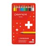 Lápis Cor Caran D'Ache Swisscolor Cx Metal 12 Cores