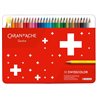 Lápis Cor Caran D'Ache Swisscolor Cx Metal 30 Cores