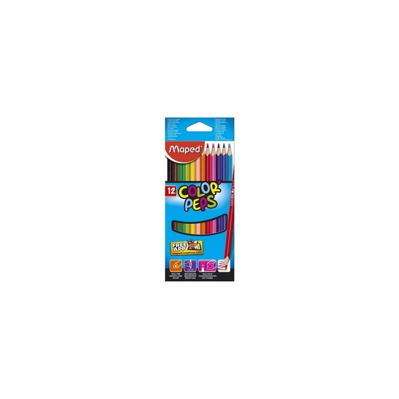 Lápis Cor Maped Peps Long 12un