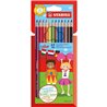 Lápis Cor 18cm Stabilo Color Carteira Plástica 12un