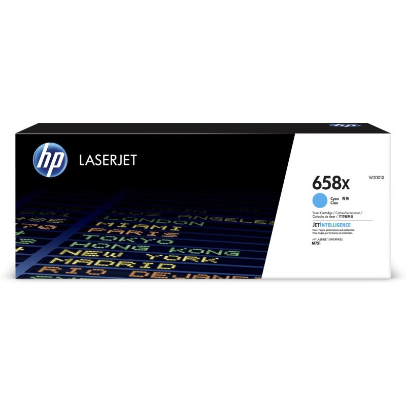 Toner Original HP658X Ciano