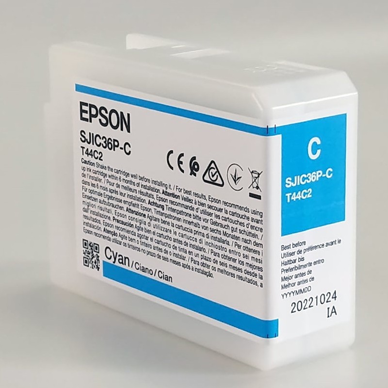 Tinteiro Original Epson SJIC36P Ciano