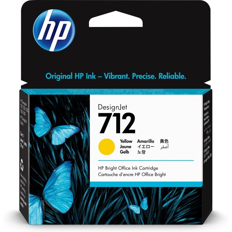 Tinteiro Original HP N712 Amarelo